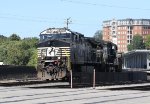 NS 4335 leads train 350 past Raleigh Union Station